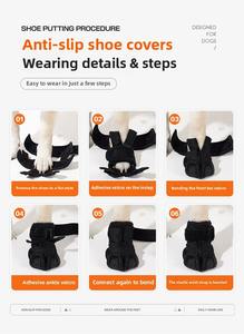 Paquete de 2025 de 2 Calcetines antideslizantes para perros, zapatos con reducción de ruido, protección de pata transpirable para dermatitis interdigital - Product Image 5