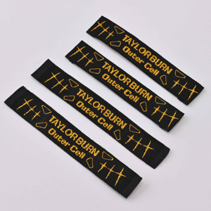 Répétition des étiquettes tissées à motifs décontractés de luxe-Étiquettes textiles de résistance au gel testées à Montréal pour la mode en boutique <span class=keywords><strong>canadienne</strong></span> - Product Image 4