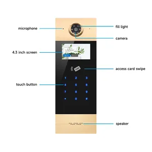 Wires IP Intercom System Doorbell Video Door Phone Audio Ring