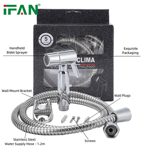 Kit de pulvérisation pour bidet IFAN, équipement de nettoyage des toilettes, kit d'hygiène pour toilettes portables mural, ensemble de douche pour bidet manuel en plastique - Product Image 2