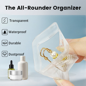 Biểu Tượng Tùy Chỉnh Đồ Trang Sức Nhỏ Lưu Trữ Túi Dây Kéo Nhựa Trong Suốt Ziplock Đồ Trang Sức Pouch PVC Rõ Ràng Đồ Trang Sức Bao Bì Túi - Product Image 2