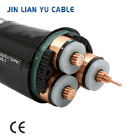 Câble d'alimentation électrique YJV à conducteur en cuivre, résistant au feu, blindé, avec gaine LSZH durable en PVC, haute performance, de moyenne tension