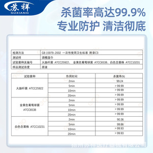 Lingettes désinfectantes Suxiang 75 à l'alcool, 80 lingettes, pour la désinfection et le nettoyage domestique - Product Image 2