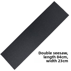 Patineta de Doble Patada <span class=keywords><strong>con</strong></span> Patrón de Logotipo Personalizable, Papel de Lija Antideslizante y Tela Antideslizante, <span class=keywords><strong>Esmeril</strong></span> Negro Engrosado de Alta Calidad - Product Image 2
