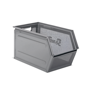 Contenedor Metálico Fami Fami de 42L, 300x520x300mm, Gris Oscuro Ral7000, Caja de Almacenamiento de Acero con Malla Metálica - Product Image 3