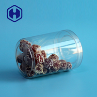 Vente en gros de design moderne Chewing-gum jetable en plastique PET pour barbe à papa Biscuits Boîte d'emballage alimentaire Couvercle anti-fuite BPA