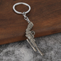 Gantungan Kunci Desert Eagle Alloy, Koleksi Gamer, Liontin Mobil, Tempat Kunci Logam Unik