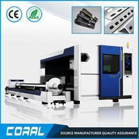 Máquina de Corte Láser de Fibra CNC Industrial CORAL CRL-4015C 1500W-6000W para Cortar Tubos, Láminas y Placas de Metal