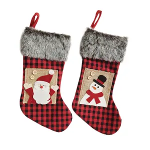 Personalized With Stitch Santa Snowman Reindeer Character Xmas Family Decoration Christmas Treat Stocking
