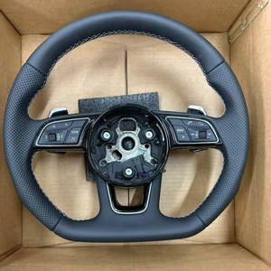 Volant de direction en cuir perforé personnalisé pour <span class=keywords><strong>Audi</strong></span> A3 8A 4 B9 A5 A6 A7 S3 S4 A6 A7 A8 S3 S6 RS3 RS4 RS5 - Product Image 1