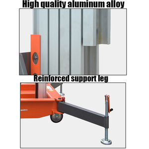 Plataforma elevadora eléctrica móvil de 4-14m/plataforma elevadora de escalera hidráulica <span class=keywords><strong>manlift</strong></span> - Product Image 4