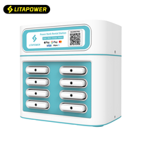 Station de recharge et de location de batteries externes à 8 emplacements avec paiement local pour le chargement de téléphones et les entreprises de location de batteries externes