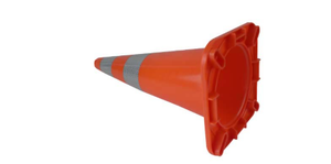 70 mét Red PVC giao thông nón với băng phản chiếu Key và 35x35cm cơ sở cho đường bộ các biện pháp an toàn giao thông cảnh báo sản phẩm - Product Image 2