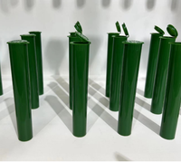 Tube en plastique PP vide de 65 mm, 72 mm, 98 mm, 116 mm avec couvercles à rabat, emballage pour tube de cigarette