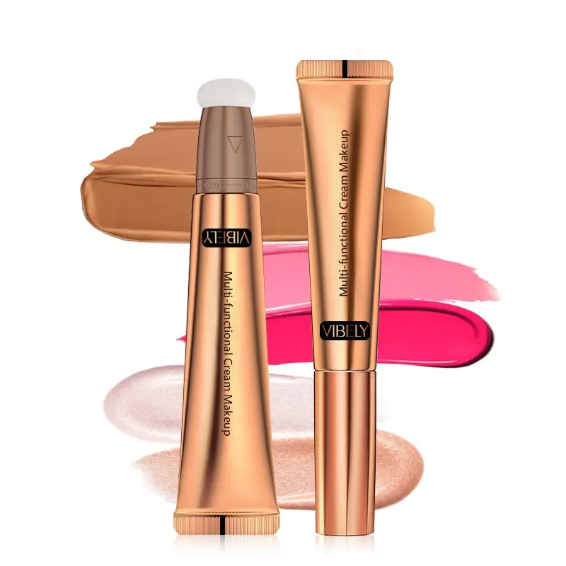 Multi Functional Makeup Concealer Brighten Liquid Blush Cream Facial Contour Stick Glitter Shimmer Highlighter
