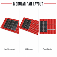 Système de montage solaire pour toiture, système de fixation de panneaux solaires pour toiture en tuiles, installation photovoltaïque