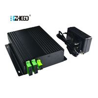 Hengchi/H-OPTI HCEA-1550-4*16 Mini 1550nm Optik Amplifikatör, 4*16dBm EDFA'lar, DC12V Güç Kaynağı ve FTTH Kullanımı için SC Konnektörleri ile