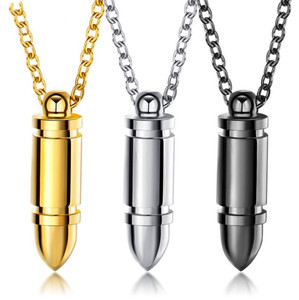 Vàng 18K Bullet Kinh Thánh Vòng Cổ Chúa Cầu Nguyện Vòng Cổ Tro Urn Chủ Bullet Cross Vòng Cổ Quân Đội Nam Phi - Product Image 5