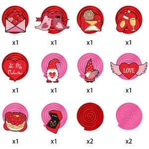 Decoración Romántica de San Valentín, Adorno de Pastel en Espiral con <span class=keywords><strong>Gnomo</strong></span> para Bodas, Aniversarios, Compromisos, Decoraciones para Pasteles - Product Image 5