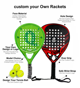 Raqueta de Pádel de Carbono 18K Personalizada Qingyu Sport, Diseño OEM, Venta Caliente, Fabricante OEM, Raqueta de Fibra de Vidrio - Product Image 2