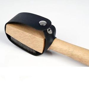 <span class=keywords><strong>Brosse</strong></span> à chaussures de danse latine unisexe QUYING A0230, manche en bois durable, fil métallique tressé - Product Image 2