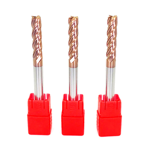 HRC55 <span class=keywords><strong>Extra</strong></span> Long 4 cannelures carré <span class=keywords><strong>fraise</strong></span> en bout CNC mèches de routeur 6mm/10mm diamètre de tige carbure monobloc traitement des métaux en boîte HSS enduit - Product Image 1