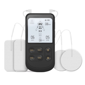 Unidad TENS de Doble Canal, Estimulador Muscular EMS, Masajeador Eléctrico Recargable de Pulsos para Alivio del Dolor, Recuperación Muscular de Espalda y Cuello - Product Image 1