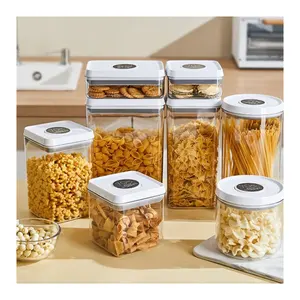 Choice Fun Housewares Kitchen Storage Organization Stuff Air Tight Dry Food Stackable Containers Set Plastic Tank For Grains