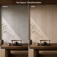 Panel Dinding SPC Efek Batu Tahan Air, Mudah Dibersihkan, Tahan Gores untuk Dekorasi Interior Modern, Penggunaan Gudang & Ruang Bawah Tanah