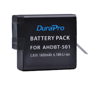Batería de 1600mAh para GoPro Hero 5 Hero5, Hero 6 <span class=keywords><strong>Hero6</strong></span>, Hero 7 Hero7, Cámara Deportiva, AHDBT501, 2 uds., 1 unidad, 1 unidad, 2 unidades - Product Image 1