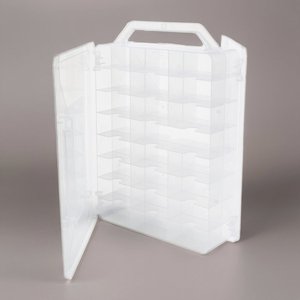 Transparent PP Double Sided Organizer <b>Box</b> 46 Compartments <b>Plastic</b> Storage Case for Sewing Craft Toy Jewelry - Product Image 2