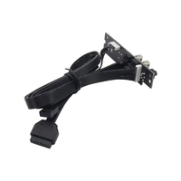 Cable de Panel frontal USB Dual USB 3,0 Cable de extensión de conexión de placa base Cable extensor de salida de entrada de Audio para caja de PC
