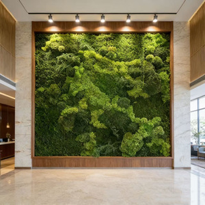 Panneaux muraux en mousse stabilisée faits à la main, mur végétal naturel, décoration commerciale et résidentielle, sans entretien, design moderne de luxe - Product Image 3