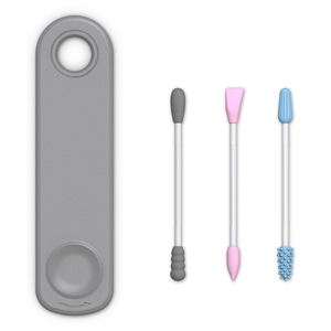 Bâtonnets de coton en silicone réutilisables à double extrémité, jouets éducatifs pour le nettoyage du maquillage, bâtonnets écologiques - Product Image 4