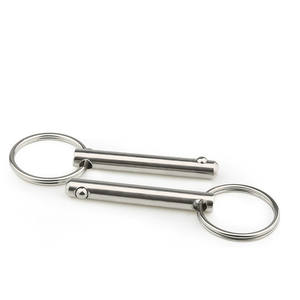 Haute résistance 304 316 acier inoxydable personnalisé métrique et pouces poignée d'anneau de traction à dégagement rapide verrouillage à billes ensemble de goupilles de collier - Product Image 6