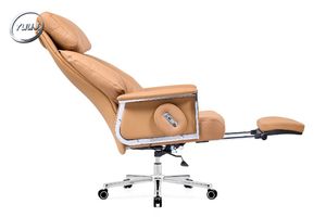 Chaise de bureau inclinable moderne, confortable, pour patron, chambre à coucher, étude, réglable, pour le <span class=keywords><strong>streaming</strong></span> en direct, le jeu, pour longues sessions assises - Product Image 4
