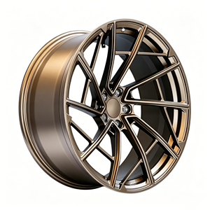 ล้อฟอร์จสีบรอนซ์ไล่เฉดสี ดีไซน์ซี่ลวดแบบดุดัน ขนาด 5x114.3 6x139.7 5x120 สำหรับรถยนต์ - Product Image 2