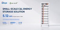 Baterai Lithium Tegangan Tinggi Deye Stackable BOS-G-Pack5.1 untuk Penyimpanan Energi Rumah Tangga