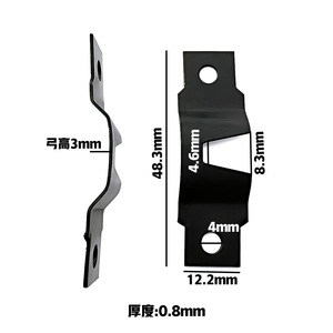 <b>Black</b> Metal <b>Picture</b> <b>Frame</b> Hanging Hooks Double Hole Straight Strip 5 10kg Load Capacity For Mural Cross Stitch Display - Product Image 2