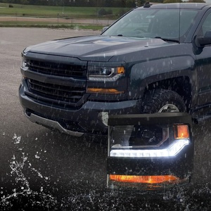 <span class=keywords><strong>Faros</strong></span> Delanteros de Xenón Mejorados con Carcasa Negra Impermeable <span class=keywords><strong>para</strong></span> <span class=keywords><strong>Chevy</strong></span> Silverado 1500 2016-2019 - Product Image 4