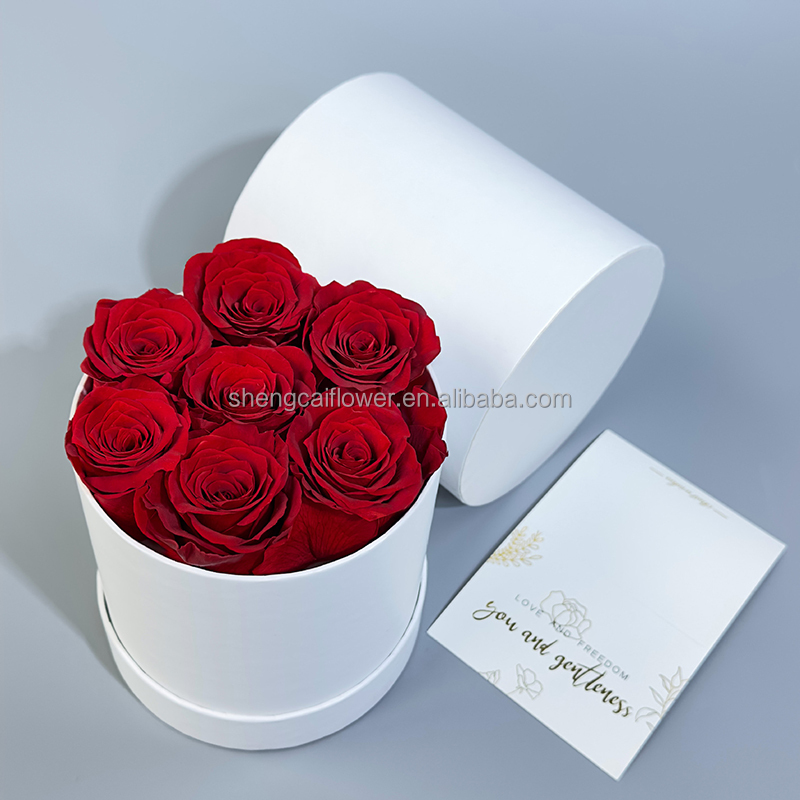 red red round 7 roses