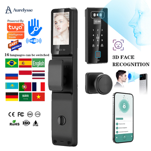 Serrure de porte intelligente en alliage d'aluminium Aurelysse avec charge d'urgence Type-C et journalisation en temps réel pour projets OEM professionnels - Product Image 1