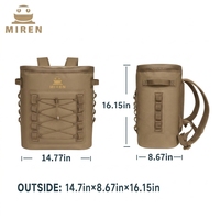 Sac à dos isotherme moderne en TPU de haute qualité, 20L, noir, étanche, hermétique, pour le stockage de vin, de nourriture et de canettes, portable pour le camping