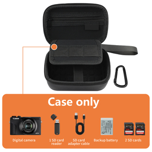 Étui rigide pour appareil photo en EVA compatible avec Canon G7X <span class=keywords><strong>Mark</strong></span> II III et <span class=keywords><strong>Sony</strong></span> ZV1F, sac de rangement protecteur antichoc - Product Image 4