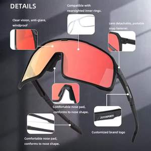 <span class=keywords><strong>Lunettes</strong></span> de cyclisme photochromiques pour adultes, légères, performance garantie, verres noirs, protection transparente pour VTT, cyclisme, pêche en extérieur - Product Image 6