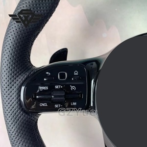 <span class=keywords><strong>Volant</strong></span> Personnalisé pour Mercedes Benz AMG 809 Classe A Classe C Classe E W213 W203 W205 en Cuir avec Coutures Noires - Product Image 2