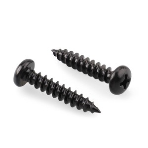 Viti Autofilettanti a Testa Tonda Phillips in Acciaio al Carbonio Nero M3 M4 M5 M6 M7 M8 per Fissaggio Mobili e Legno - Product Image 2