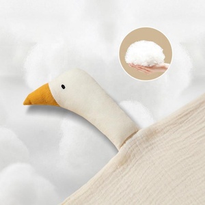 Manta de seguridad de algodón con forma de Animal, toalla relajante para dormir para bebés, edredón suave para recién nacidos, manta de seguridad para dormir - Product Image 6