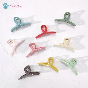 2022 new design Crossed Large Pure Color Acrylic Hair Claw Clip Fashion Simple for Women Hair Claw 3~15 Days
