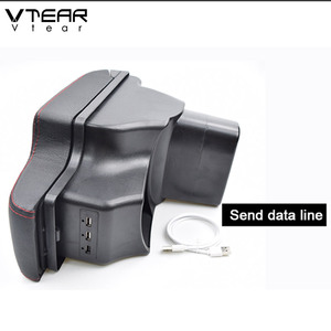 Vtear bracciolo ricarica USB aumenta la scatola di immagazzinaggio a doppio strato contenuto centrale del negozio bracciolo accessori per auto ABS per <span class=keywords><strong>Nissan</strong></span> <span class=keywords><strong>Juke</strong></span> - Product Image 6